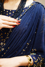 Starry Night Floral Gown